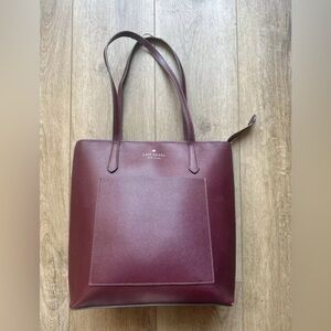 Kate Spade Burgundy Daily Tote Bag